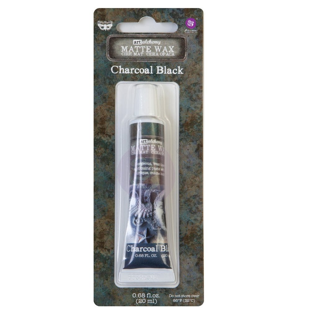 Art Alchemy-Metallique Wax –charcoal Black .68oz (20ml)