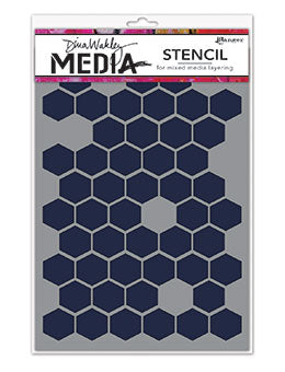Dina Wakley Honey comb stencil