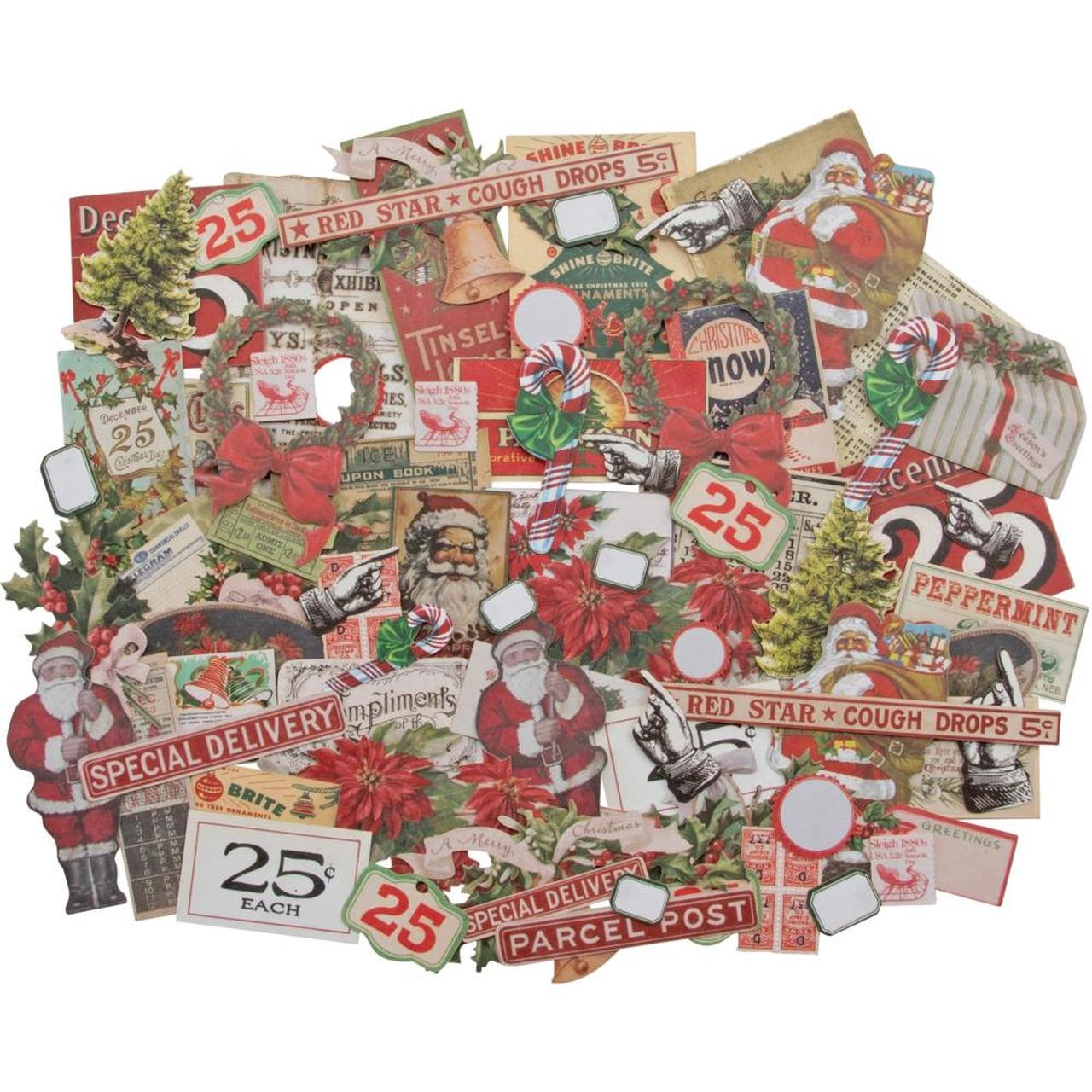 Tim Holtz Idea-ology Ephemera Pack - Christmas Snippets