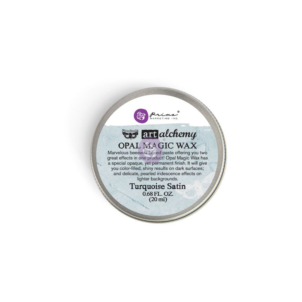 Art Alchemy-Opal Magic Wax-Turquoise Satin .68oz (20ml)