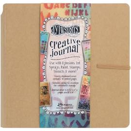 Dylusions Creative Journal - Square Tan