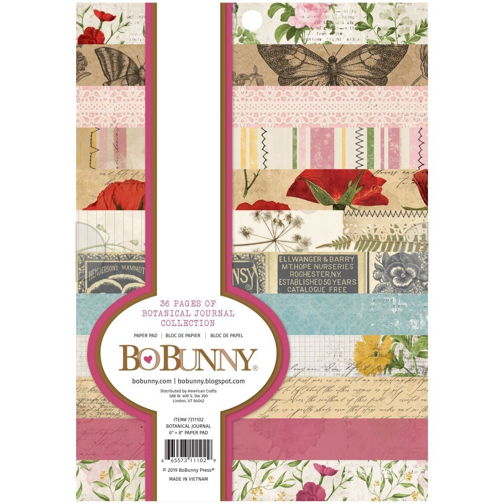 Bo Bunny Botanical Journal 6x 8"