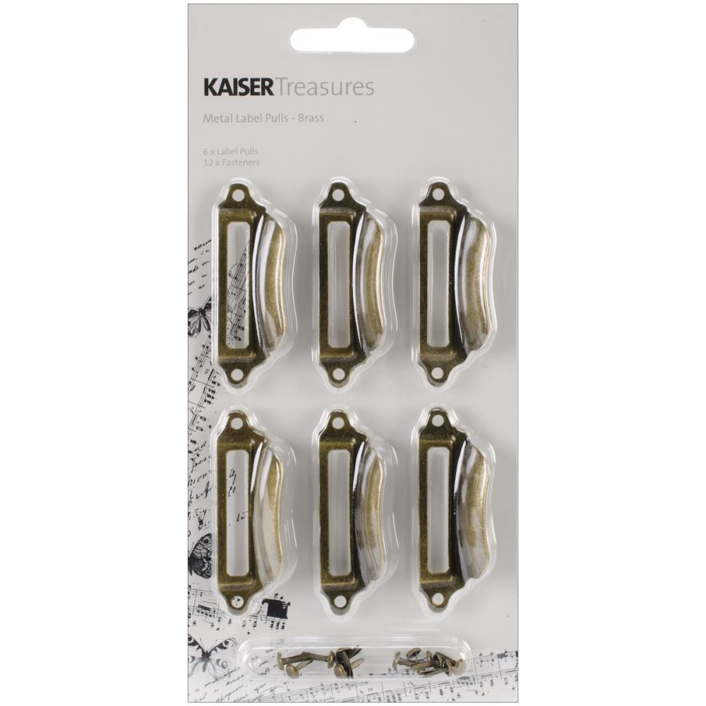 Kaisercraft Metal Label Pulls - Brass