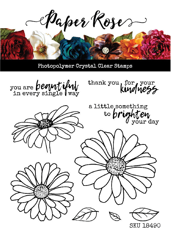 Paper Rose Clear Stamp - Daisy Days 4x4" Set