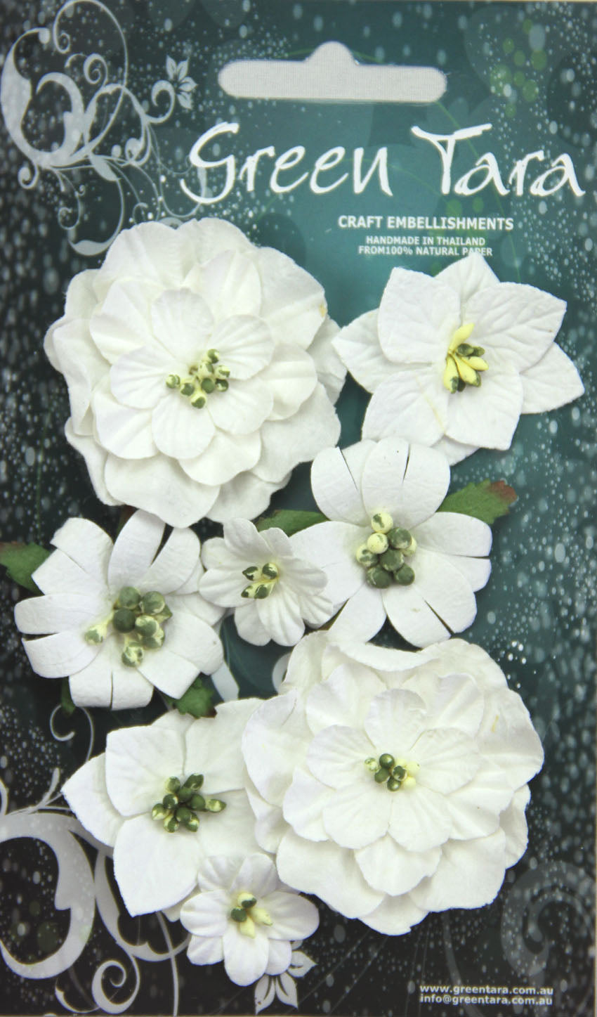 Green Tara Fantasy Blooms White