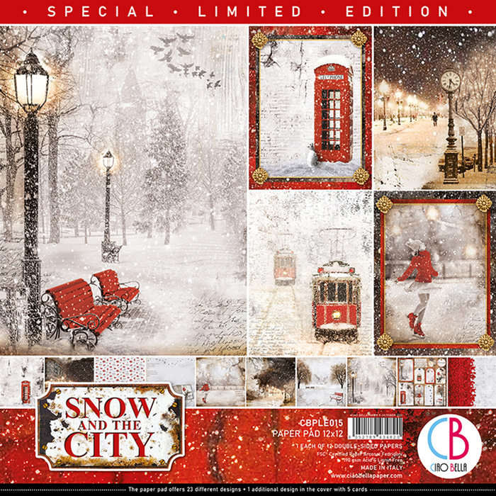 CIAO BELLA Snow in the City 12 x12 pad