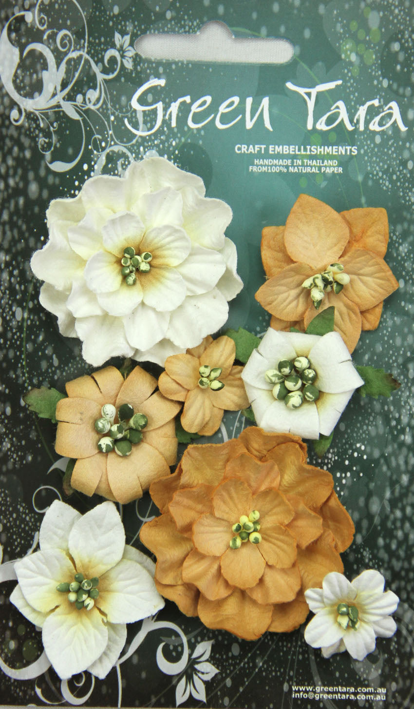 Green Tara Fantasy Blooms Ochre