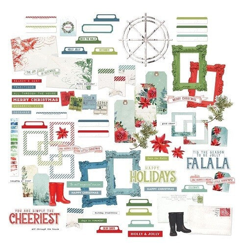 49 and Market Vintage Artistry Peace and Joy Ephemera Bits