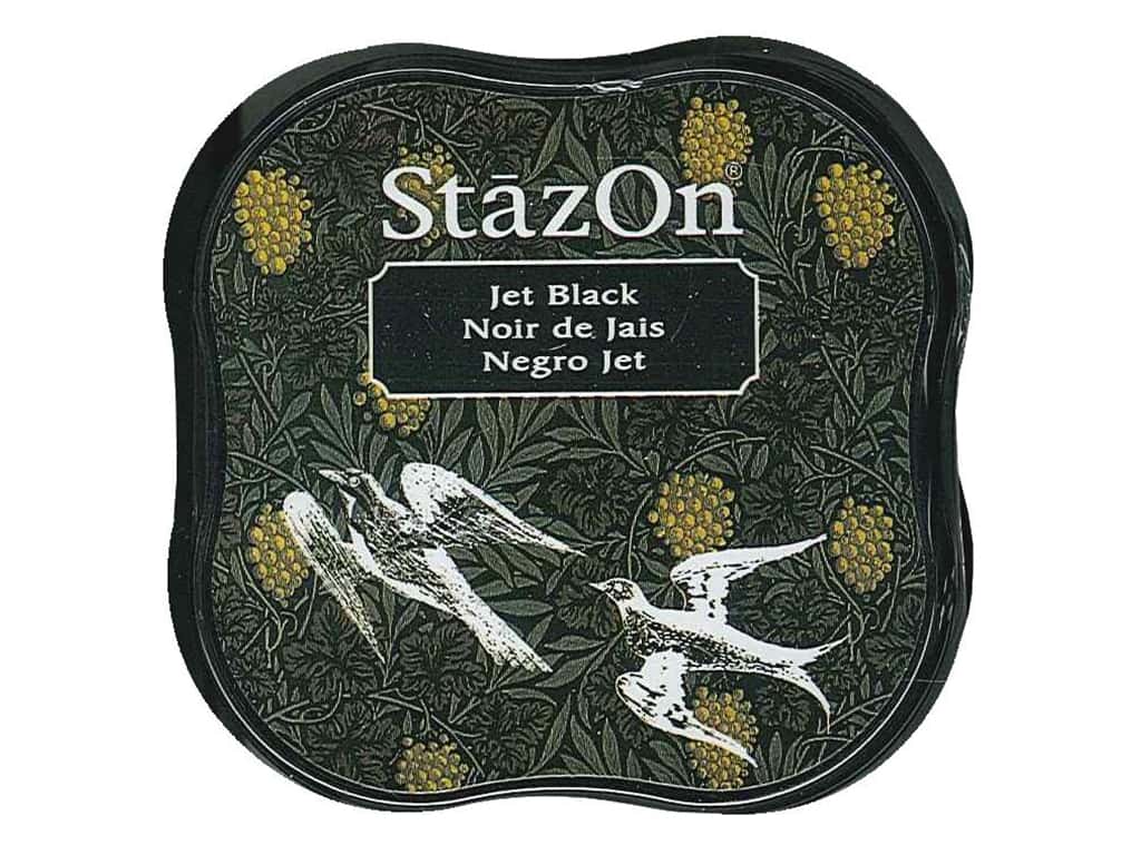 StazOn Solvent Fast drying Midi Ink pad Jet Black