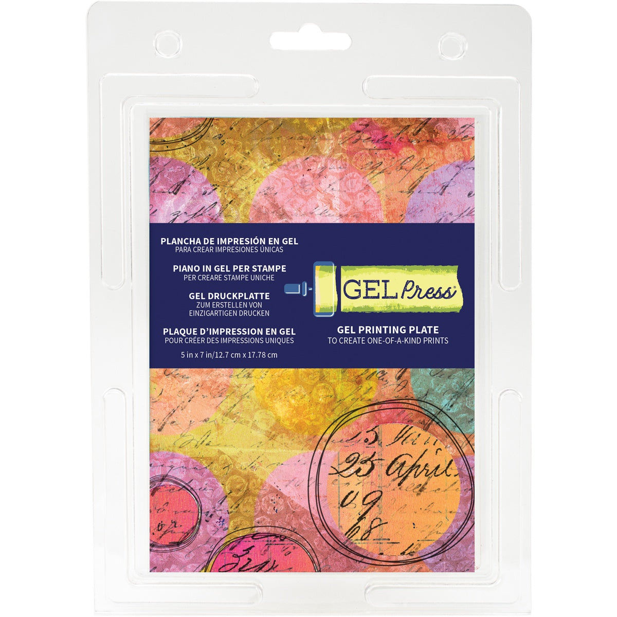 Gel Press Reusable Gel Plate 5 x 7'