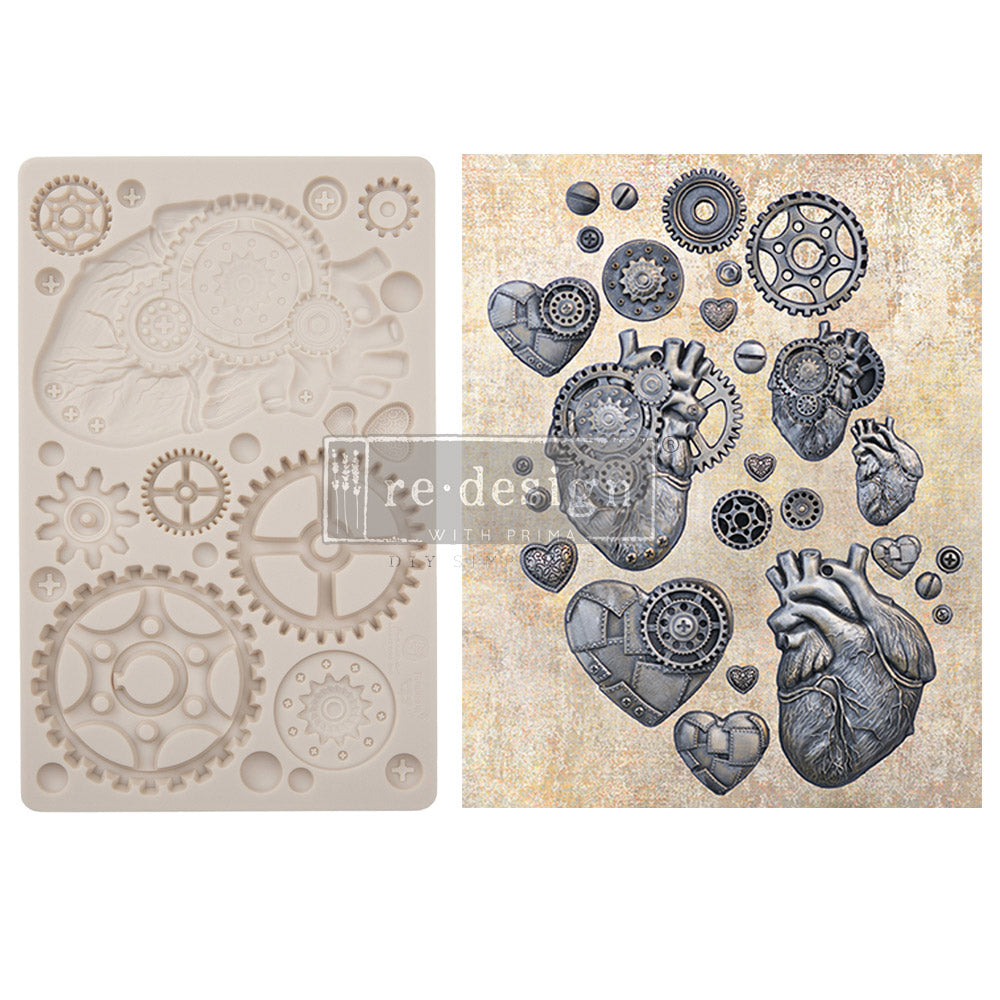 Finnabair Moulds Steampunk Hearts