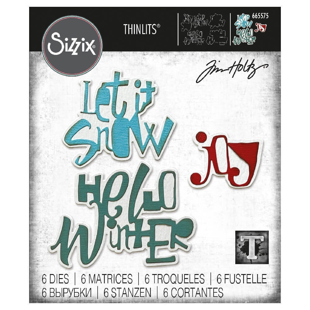 Tim Holtz - SIZZIX "THINLETS" Festive Words