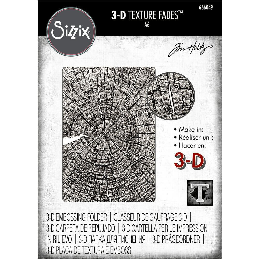 Sizzix Texture Fades - Tree Rings