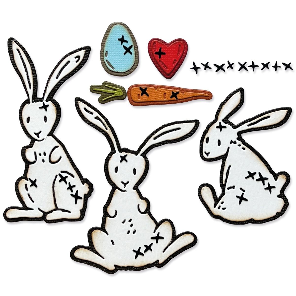 Tim Holtz Sizzix Thinlits - Bunny Stitch