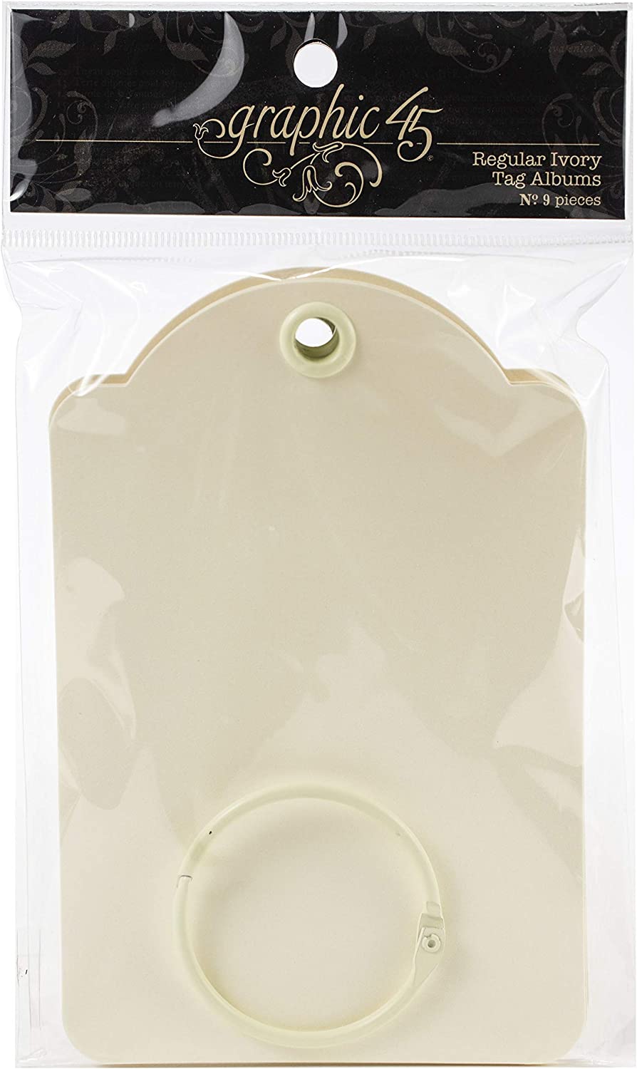 Graphic 45 Staples Tag Album -Ivory