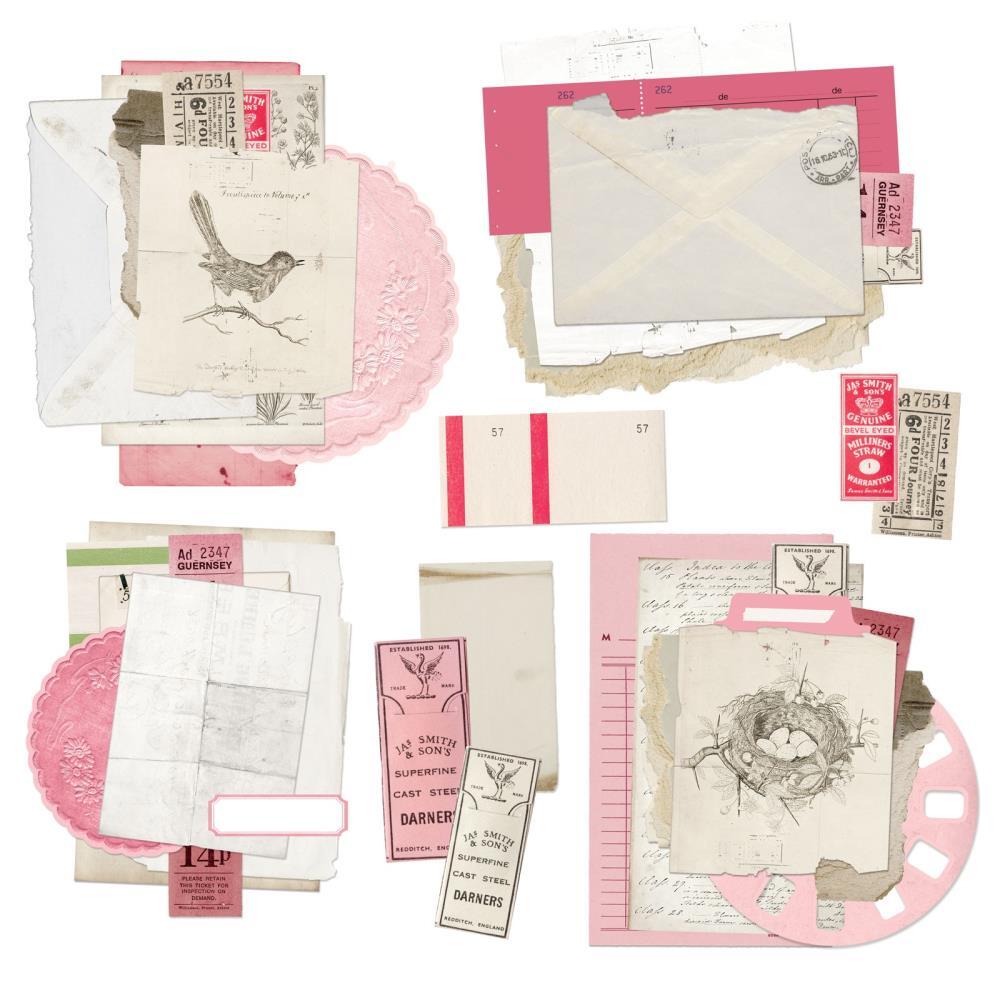 49 Market Paper Vintage Artistry Blush Ephemera Stacks