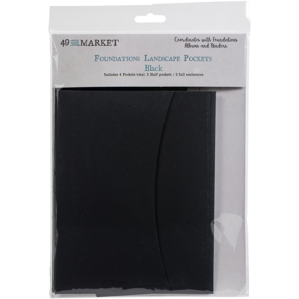 49 Market Foundation Landscape Pocket inserts black