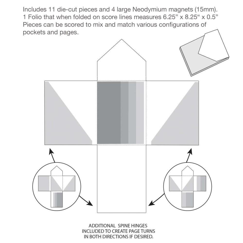 49 and Market Envelope and Pocket Folio White