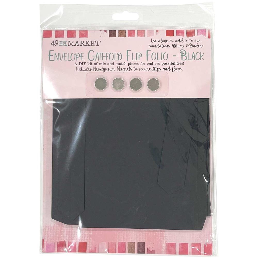 49 and Market Foundation Gate Fold Flip Folio Black