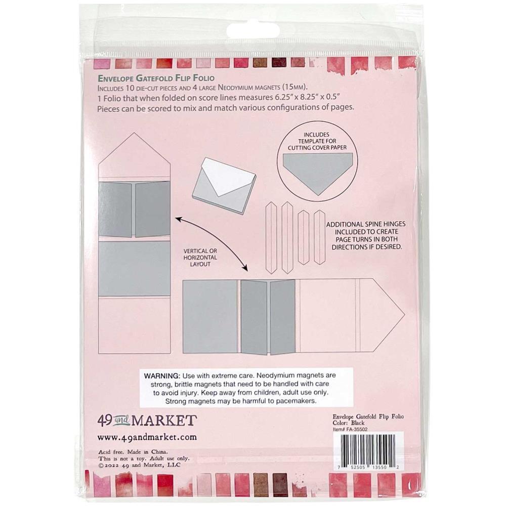 49 and Market Foundation Gate Fold Flip Folio Black