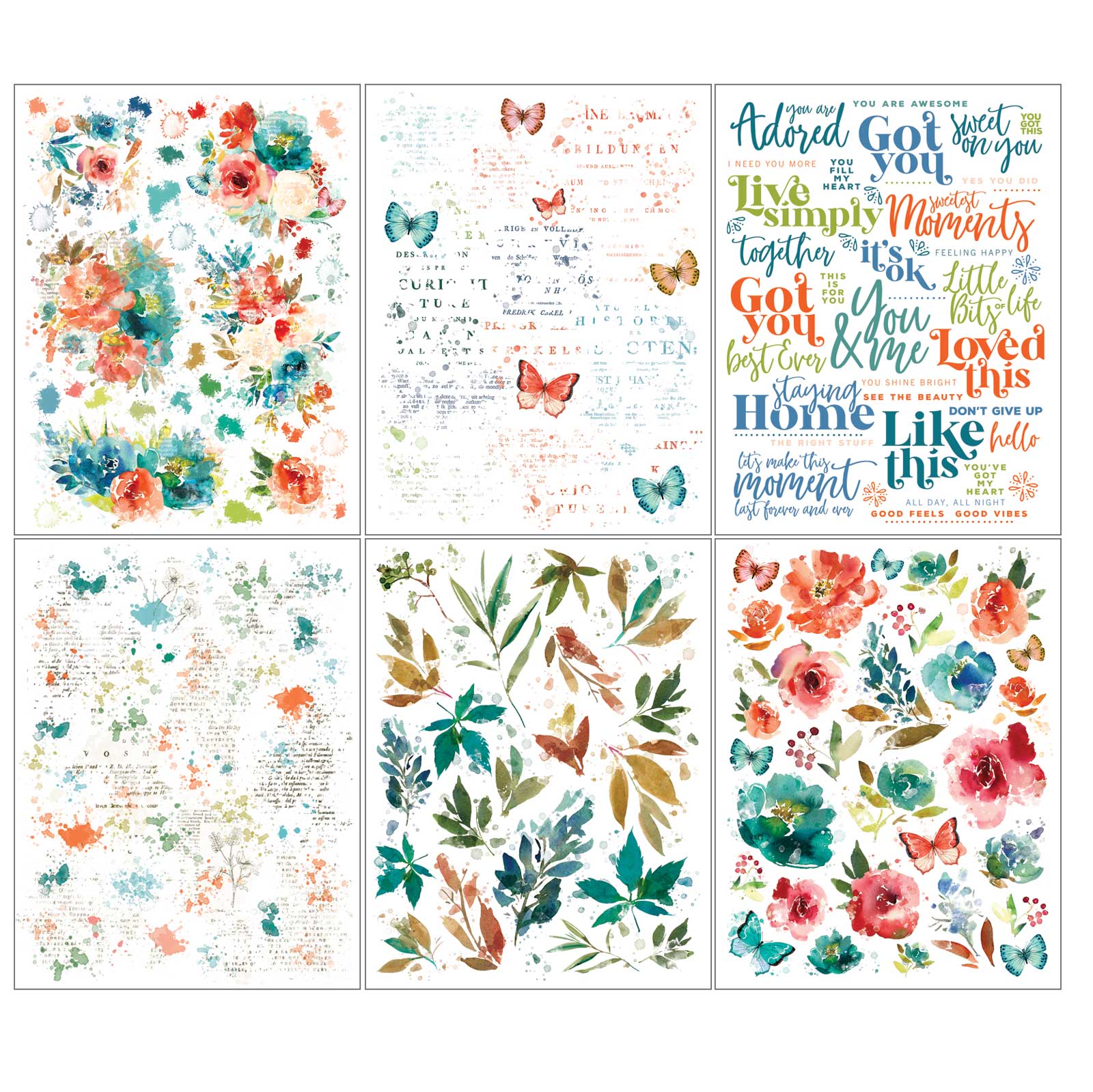 49 and Market Art Options Alena Rub On Transfers