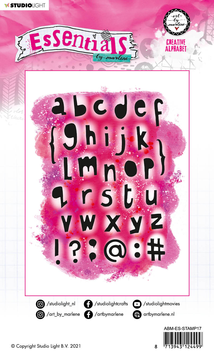 Art By Marlene Essentials Clear Stamp Creative Alphabet