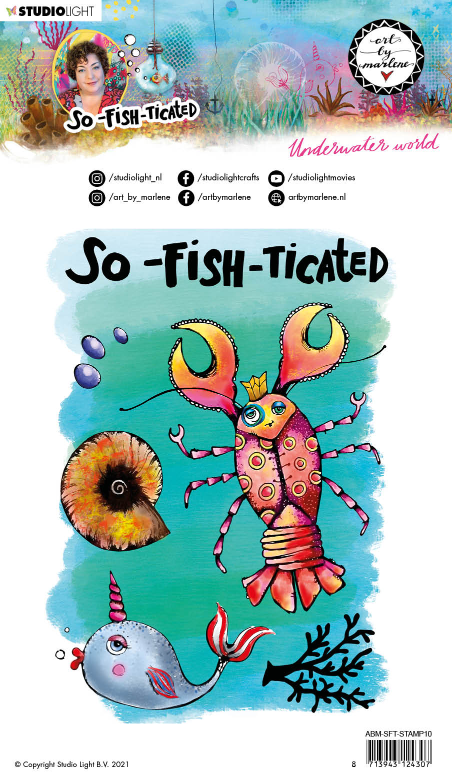 Art By Marlene So-Fish-Ticated Clear Stamp Underwater World