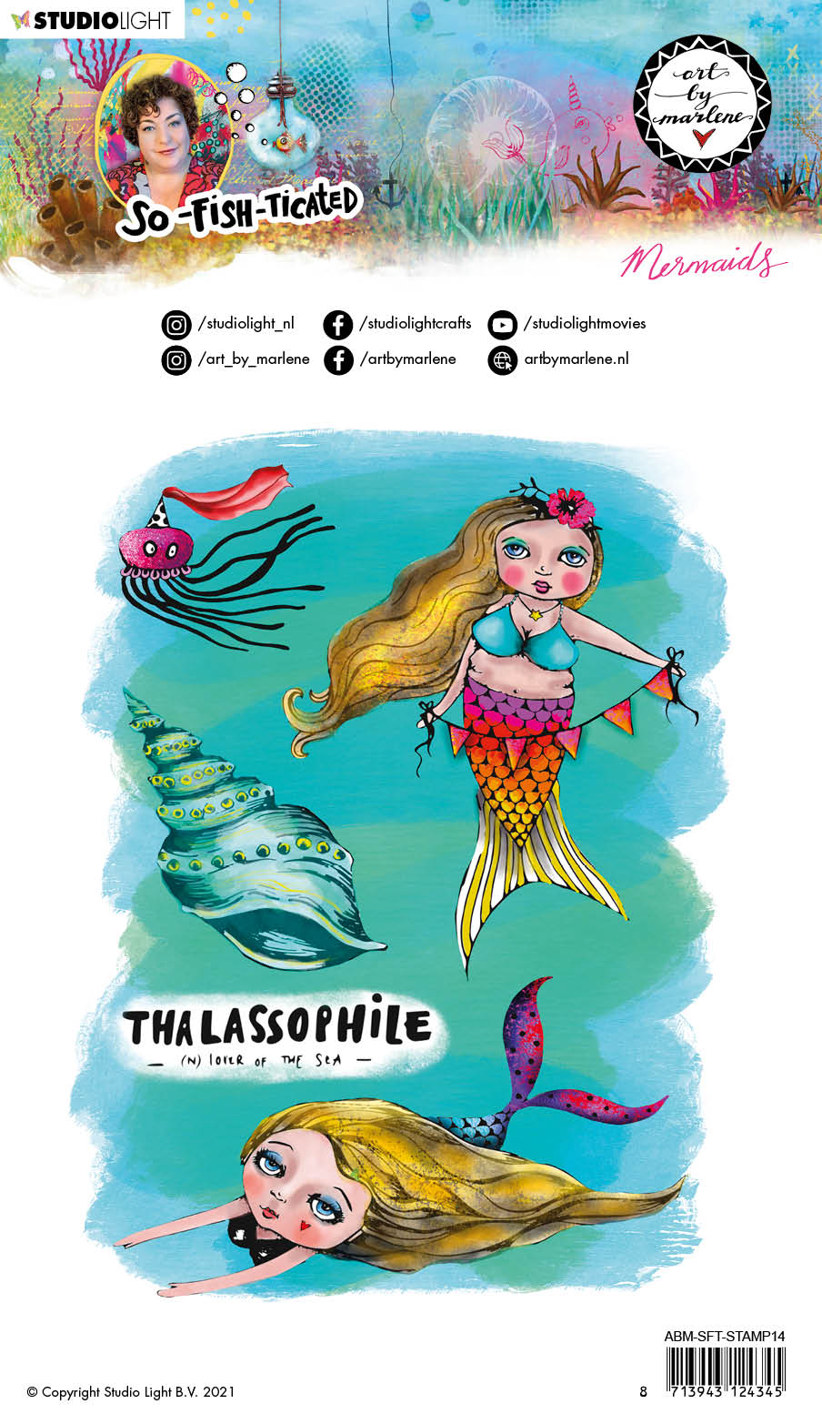 Art By Marlene So-Fish-Ticated Clear Stamp Mermaids