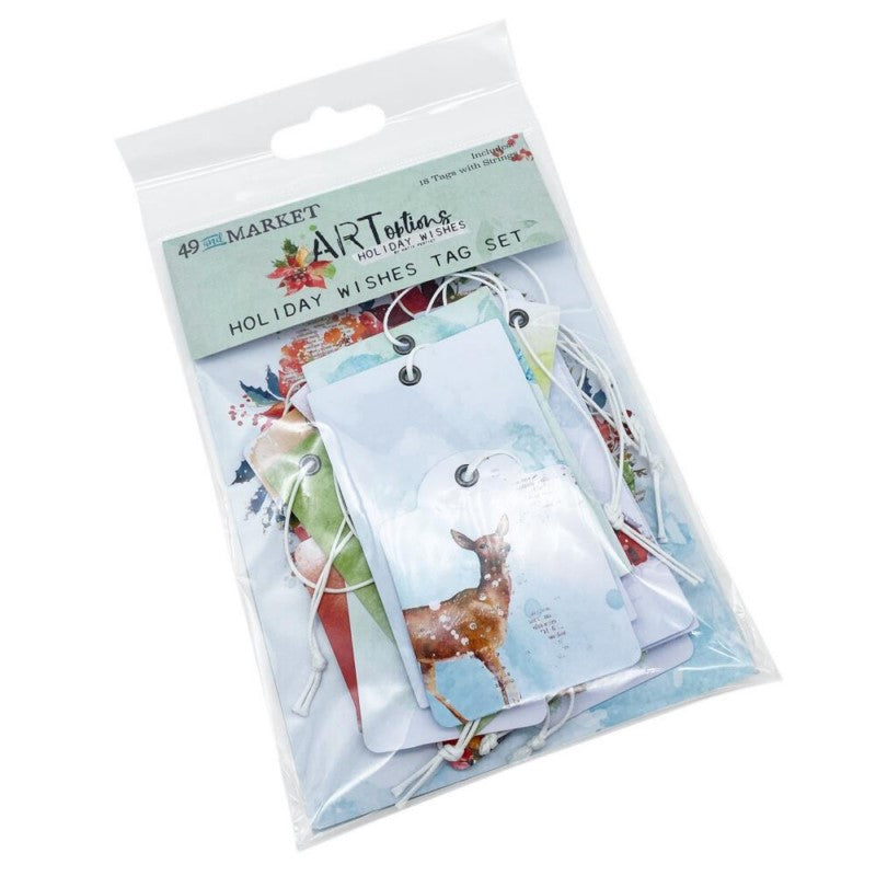 49 and Market - Art Options - Holiday Wishes - Tag Set