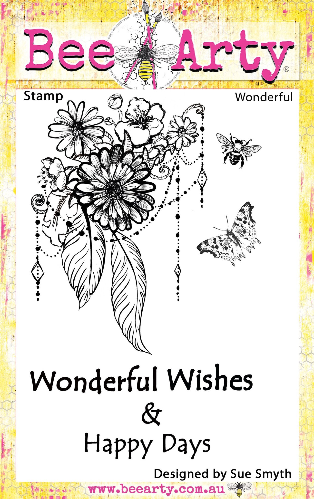 BeeArty - Wonderful - Clear Stamp