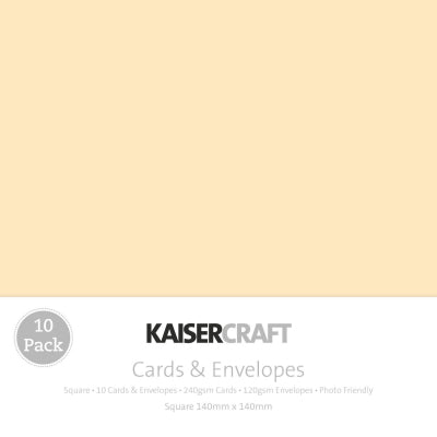 Kaisercraft Cream square Card & Envelopes