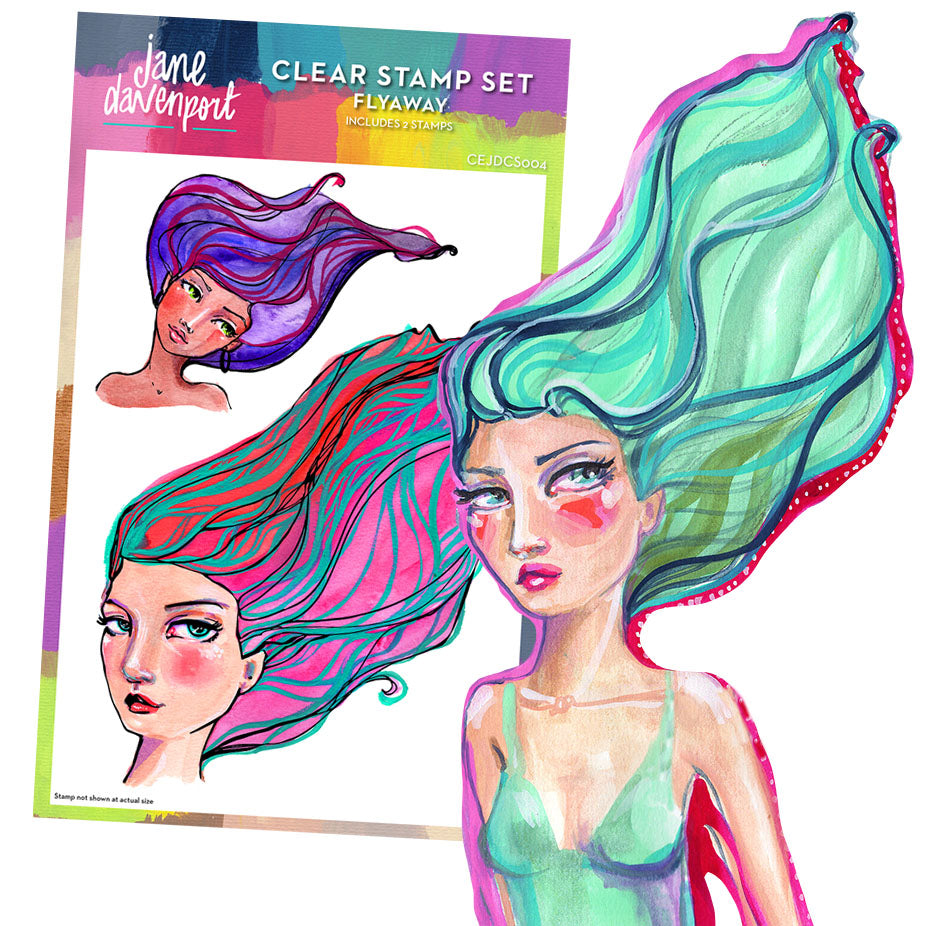 Jane Davenport - Clear Stamp Set - Flyaway