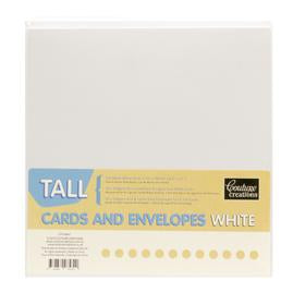 Couture Creations Tall cards and Envelopes 50 card pk white