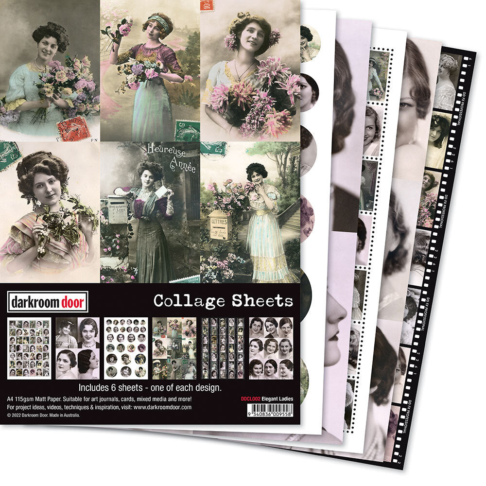 Darkroom Door Collage sheets - Elegant Ladies