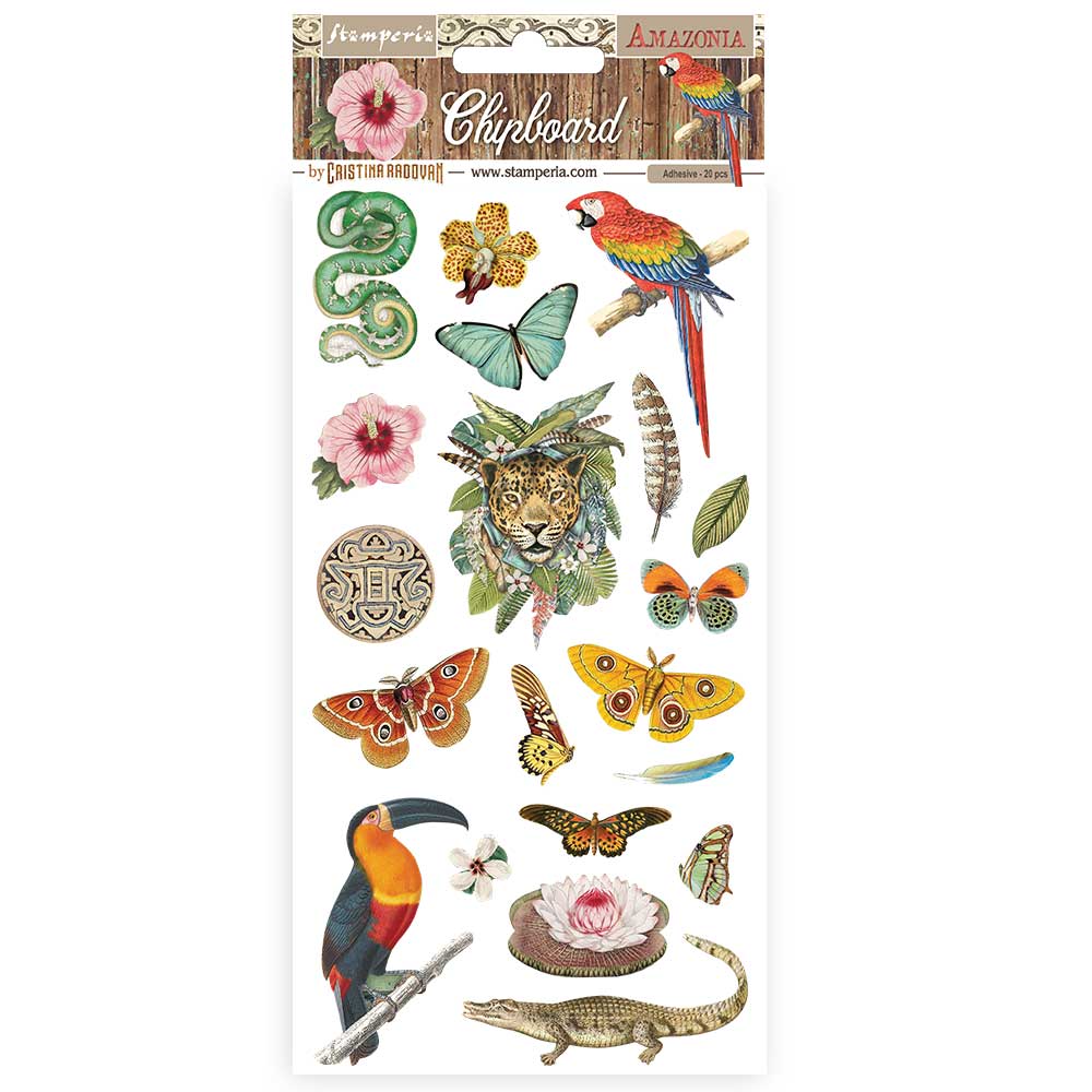 Stamperia -12 x 6 " Chipboard -Amazonia