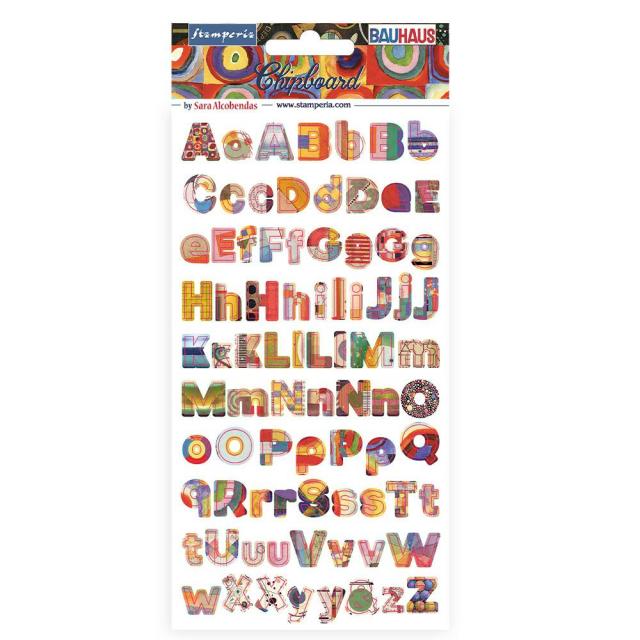 Stamperia Chipboard "Bauhaus alphas "
