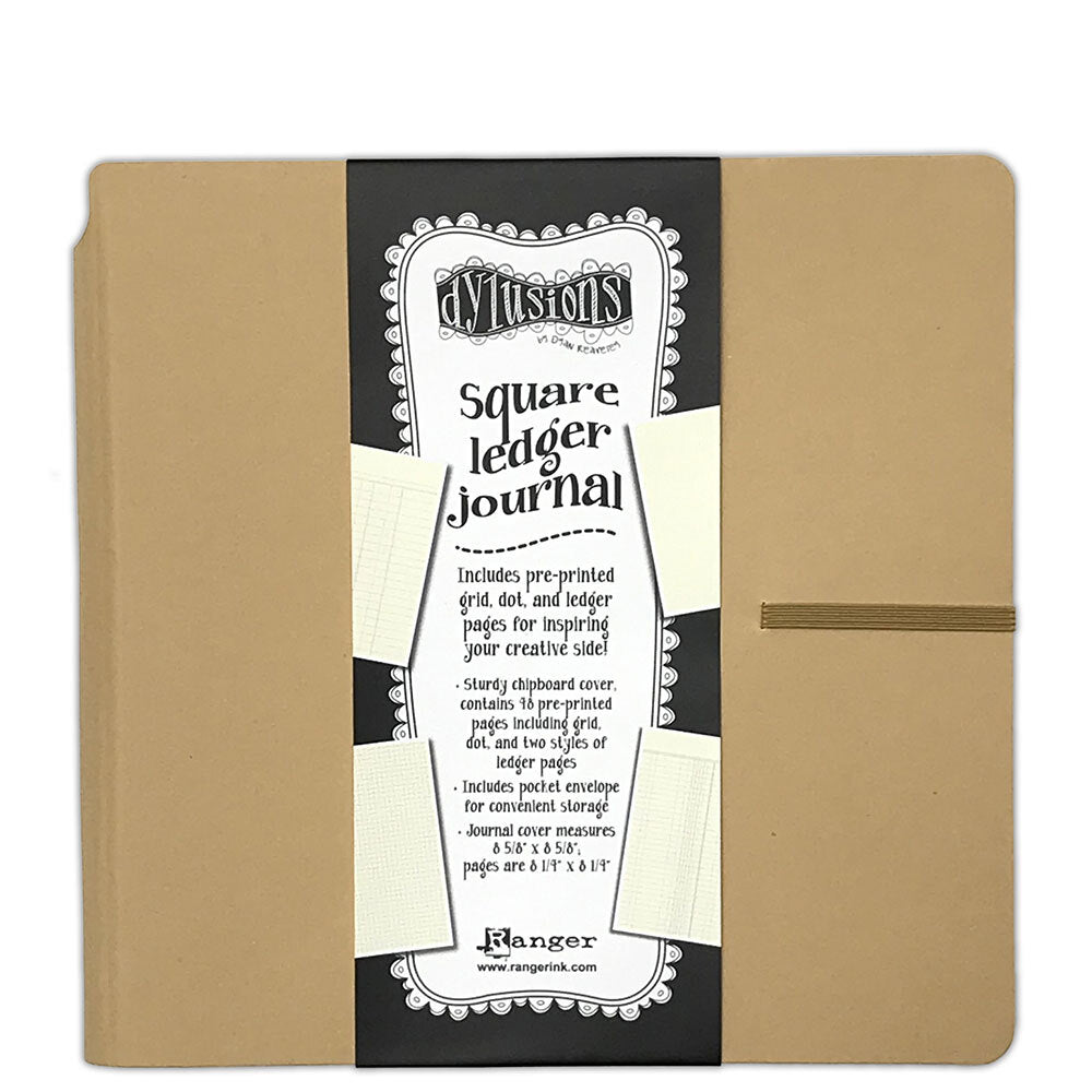 Dylusions Creative Journal SQUARE LEDGER- NEW