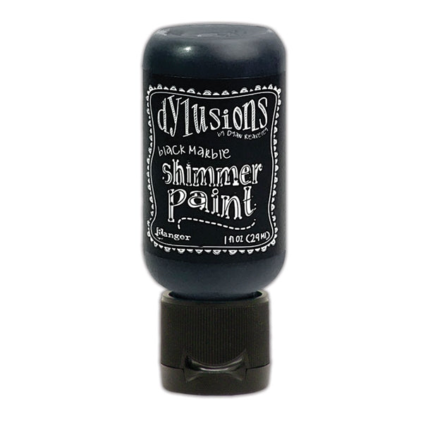 Dylusions Shimmer paint - Black Marble