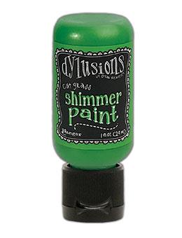 dylusions Shimmer Paint Cut Grass
