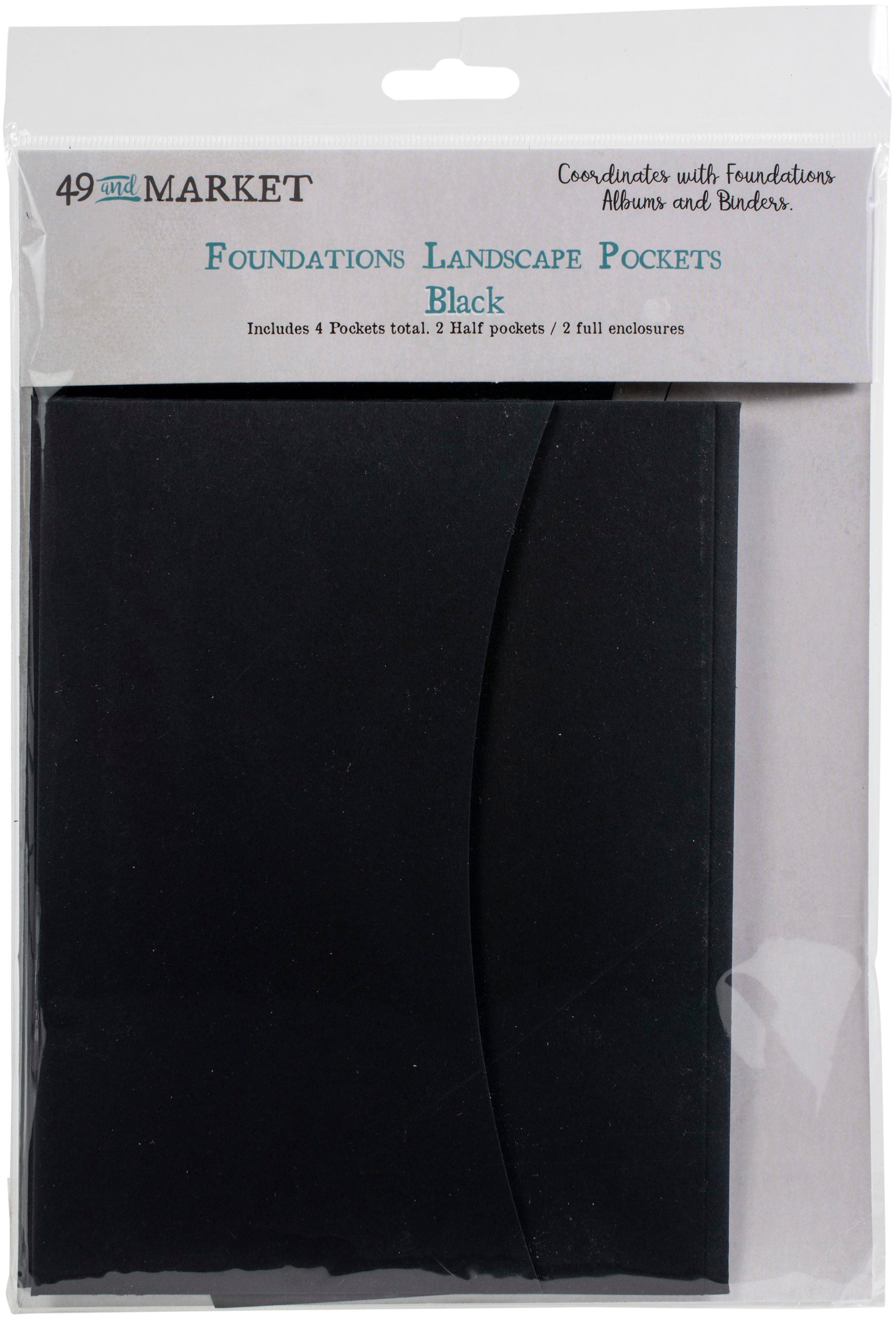 49 and Market Foundation Black landscape pockets
