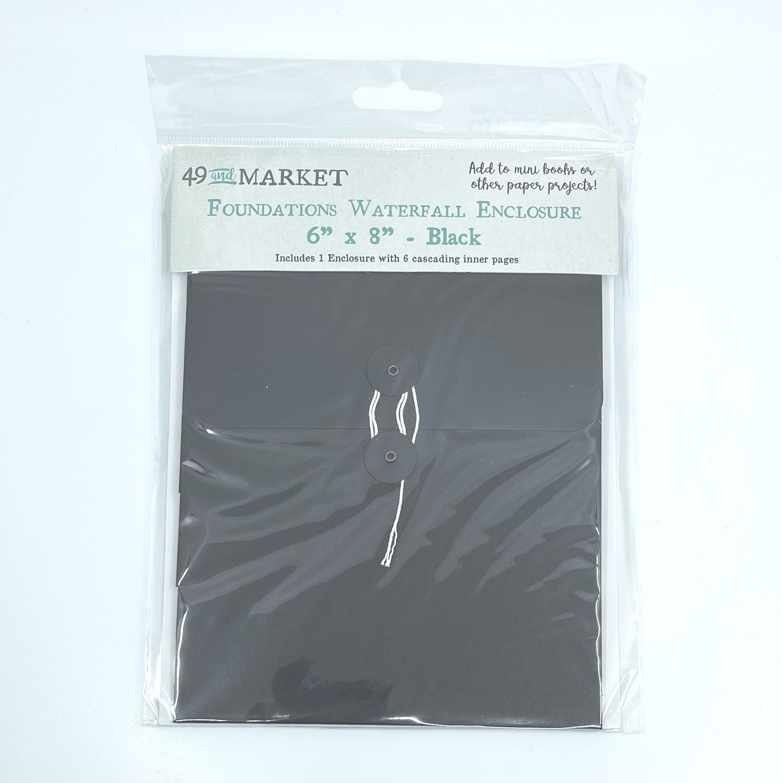 49 Market Foundation Waterfall Enclosure 6" x 8" Black