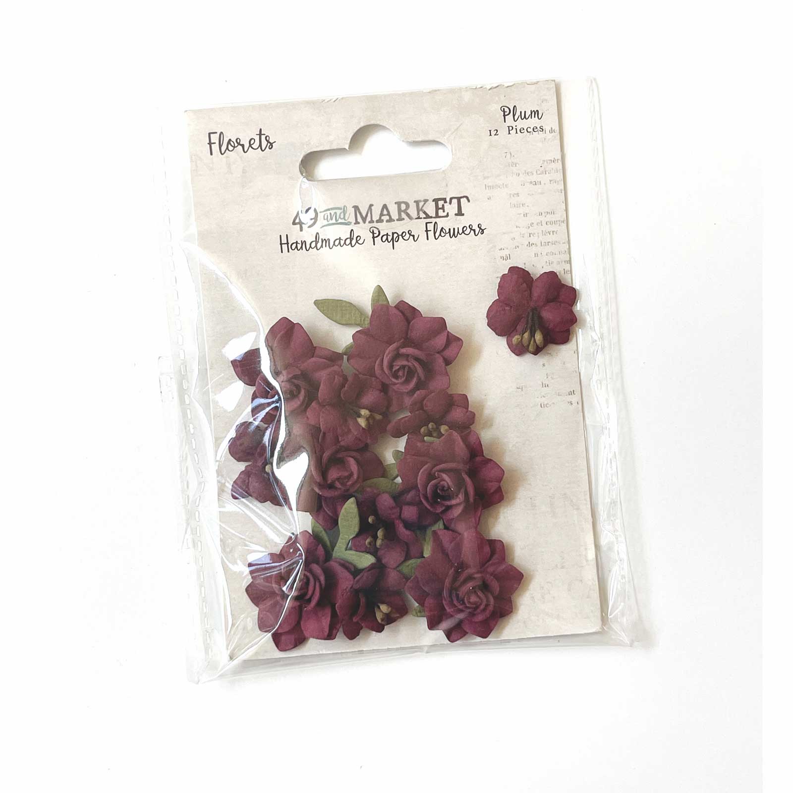 49 and Market florets - Plum