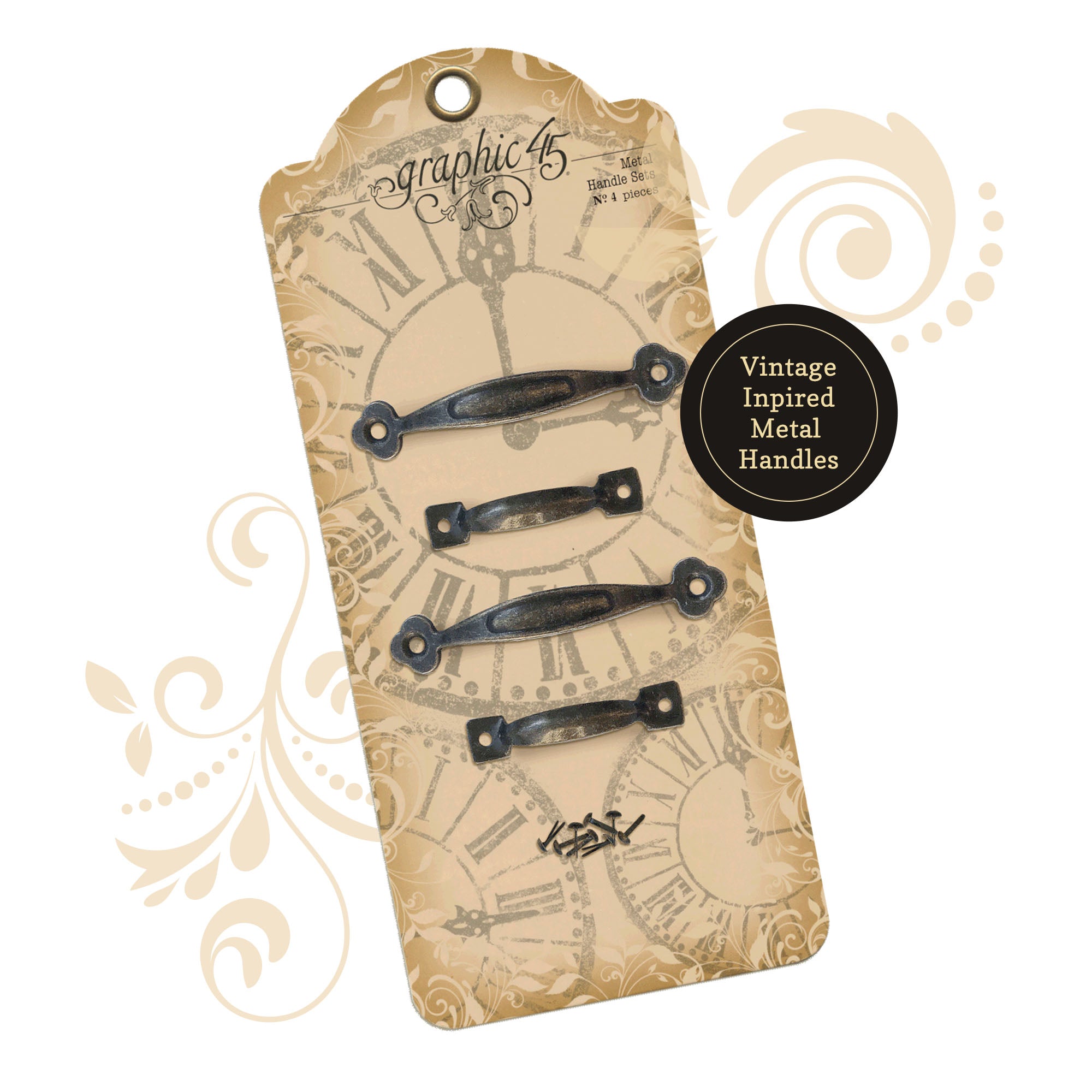 Graphic 45 Metal Handle Set