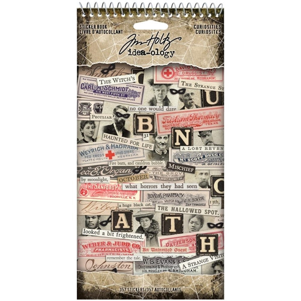 Tim Holtz Collection Idealolgy - Sticker Book - Curiosities