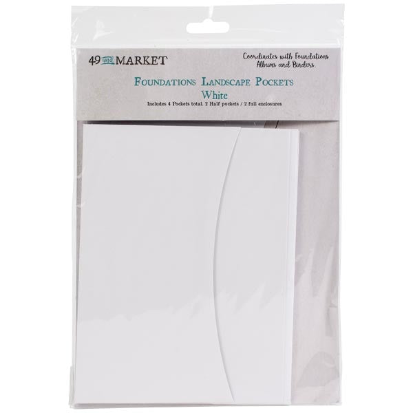 49 and Market Foundation White landscape pockets