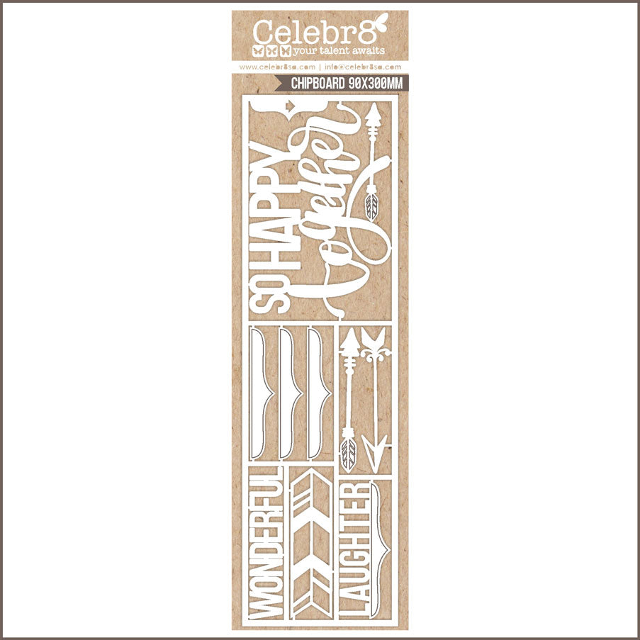 Celebr8 - Matt Board Word Titles "So Happy Together "