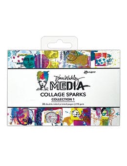 Dina Wakley Media Collage Sparks Collection 1.