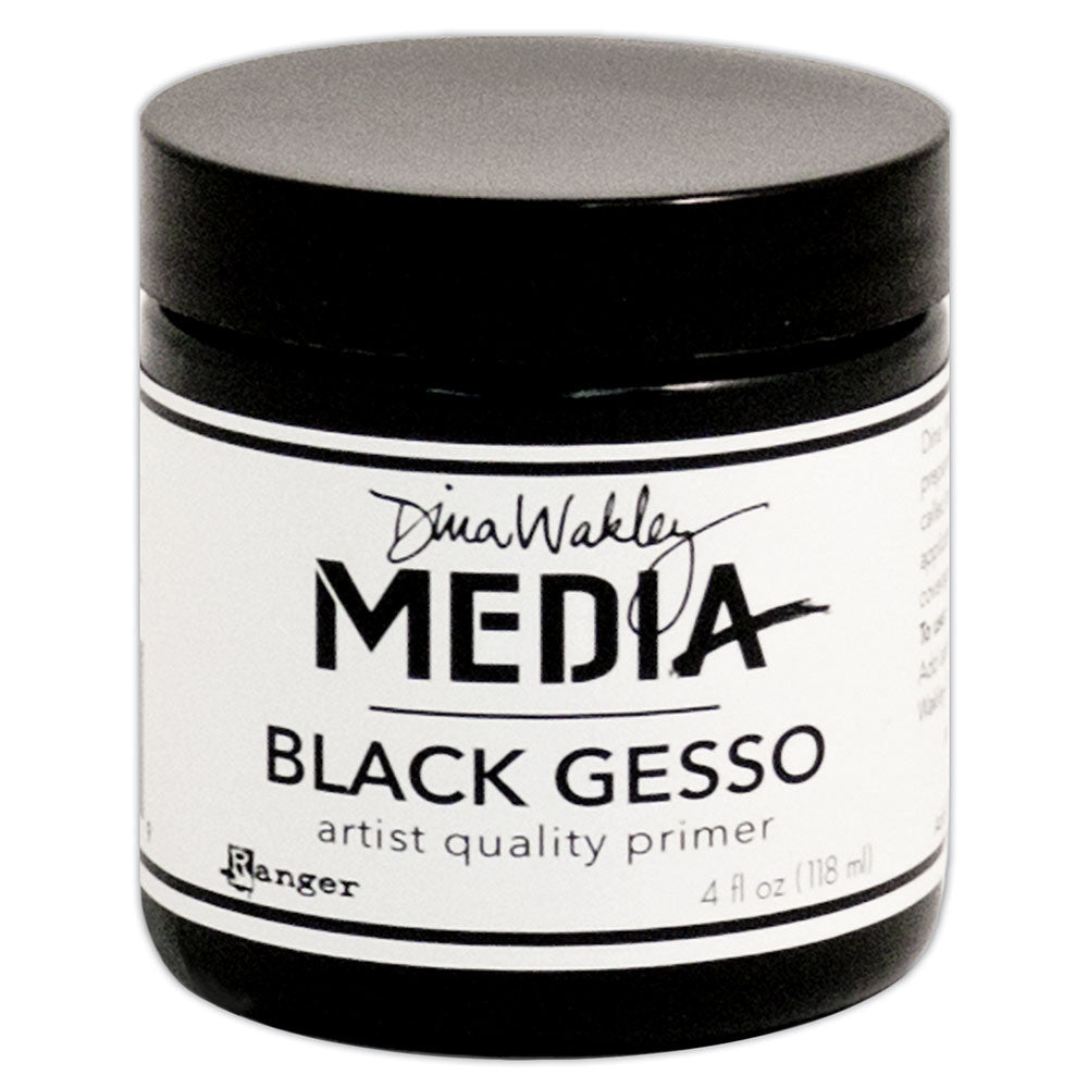Dina Wakley Media - Black Gesso 118ml
