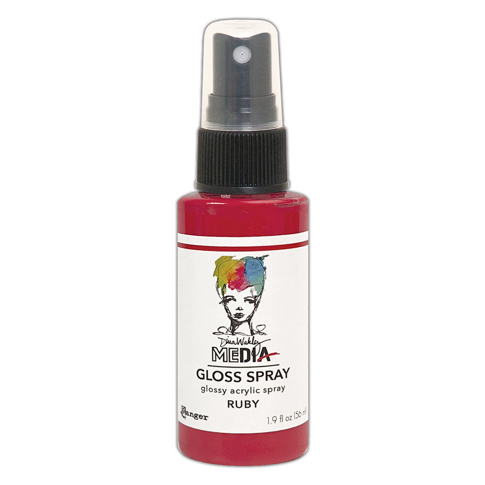 Dina Wakley Gloss Spray - Ruby