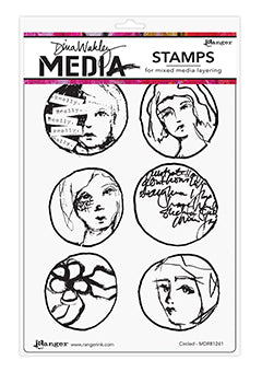Dina Wakley - Stamps - Circled